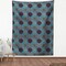 Ambesonne Moroccan Fabric by The Yard, Patchwork Style Vintage Ottoman Inspiration Retro Motifs, Decorative Fabric for Upholstery and Home Accents, 1 Yard, Brown Blue